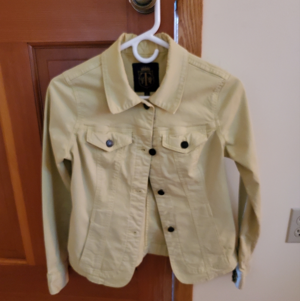 Talbots fitted cotton stretch jacket/blazer Sz 6P